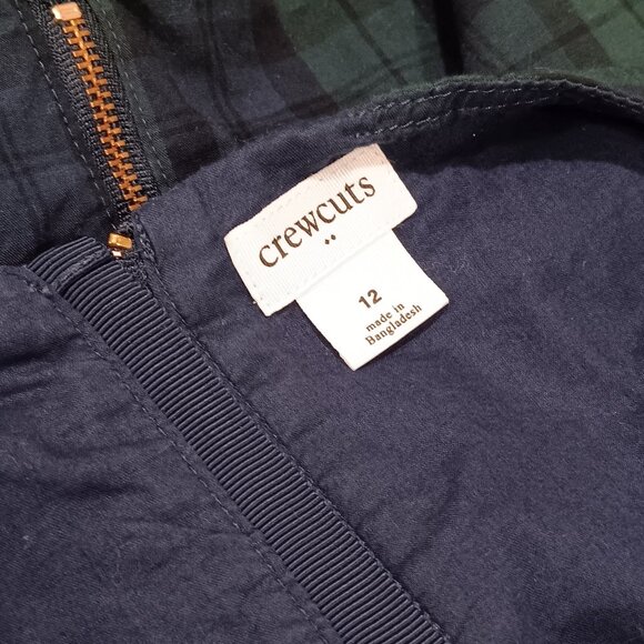 Kids / Girls Crewcuts Dress / green / black / plaid Size 12 - Picture 3 of 3